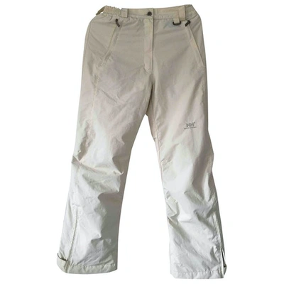 Pre-owned Helly Hansen White Trousers