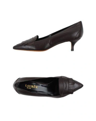 Shop Laurèn Loafers In Dark Brown