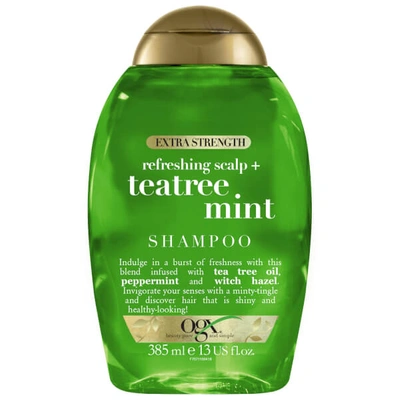 Shop Ogx Refreshing Scalp+ Teatree Mint Extra Strength Shampoo 385ml