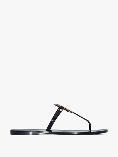 Tory Burch Mini Miller Jelly Thong Sandals In Black