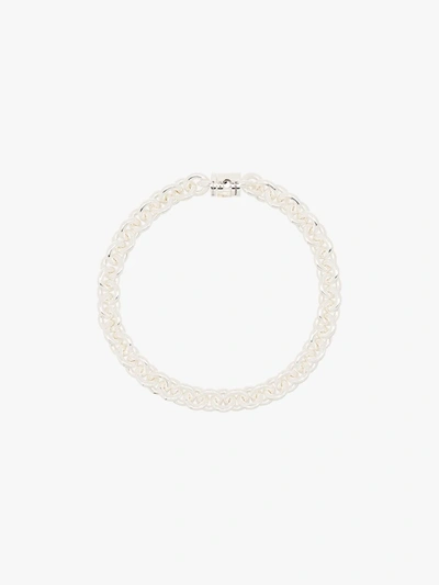 Le Gramme Sterling Silver Le 21g Entrelacs Polished Bracelet In Silver