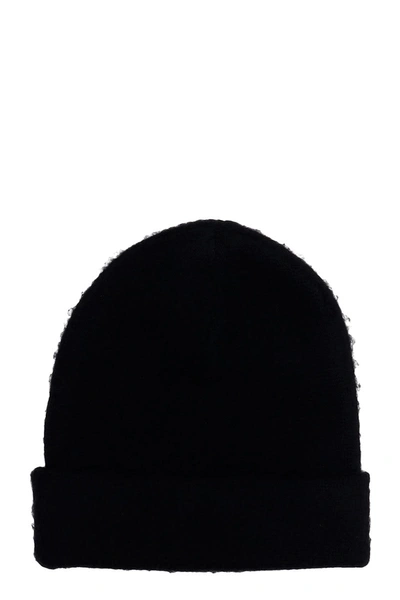 Shop Acne Studios Peele Beanie Hats In Black Wool