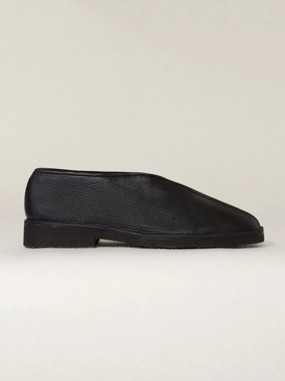 Shop Lemaire Chinese Slippers In Black