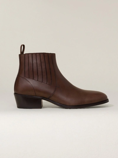Shop Lemaire Boots In Deep Taupe