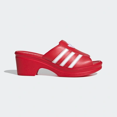 Shop Adidas X Lotta Volkova Trefoil Mule In Red