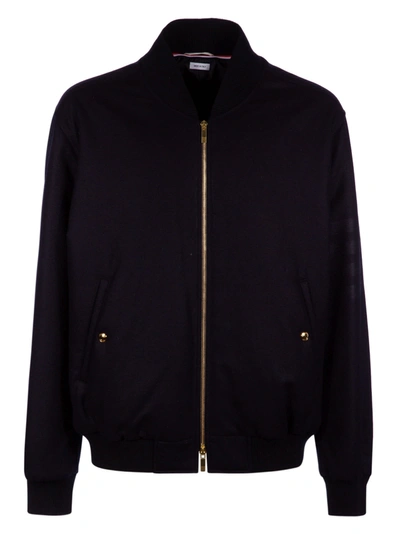 Shop Thom Browne Tech Down Relaxed Blouson Jacket In Navy