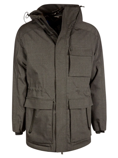 Shop Tatras Multi-pocket Hooded Jacket In Grey