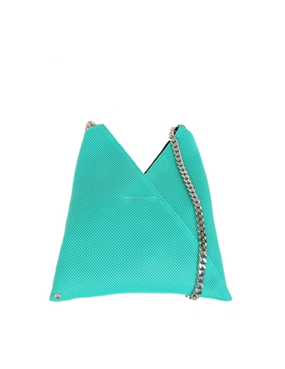 Shop Mm6 Maison Margiela Japanese Bag In Green Fabric