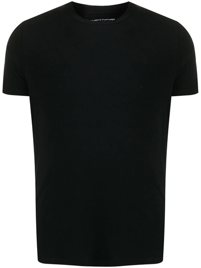 Shop Majestic Crew Neck T-shirt In Black