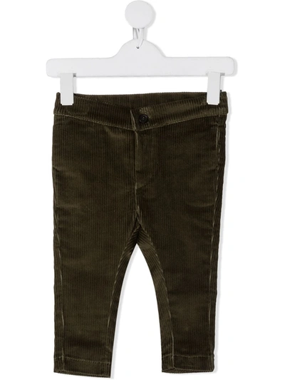 Shop La Stupenderia Stretch-fit Corduroy Trousers In Green