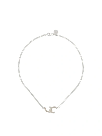 Shop Annelise Michelson Tiny Déchaînée Chain Necklace In Silver