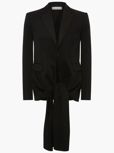 Shop Jw Anderson Bow Tuxedo Jacket In Black
