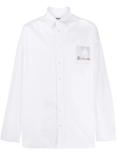 Shop Raf Simons Photograph-print Shirt In White