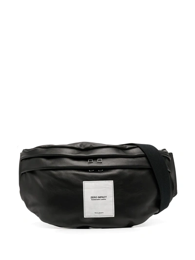 Shop Maison Margiela Logo Patch Belt Bag In Black
