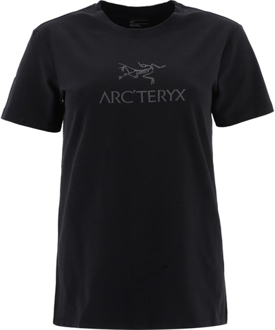Shop Arc'teryx Black Cotton T-shirt