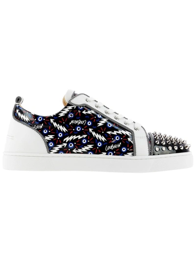 Shop Christian Louboutin Multicolor Leather Sneakers