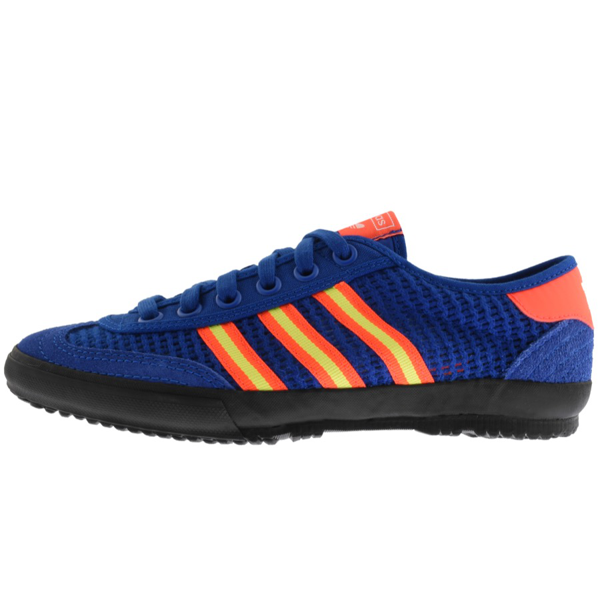 blue and orange adidas trainers