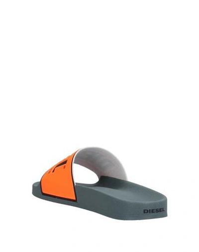 Shop Diesel Sandals In Orange