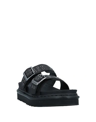 Shop Dr. Martens' Dr. Martens Man Sandals Black Size 4 Soft Leather