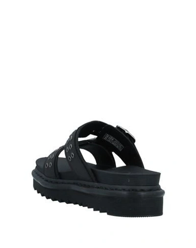 Shop Dr. Martens' Dr. Martens Man Sandals Black Size 4 Soft Leather