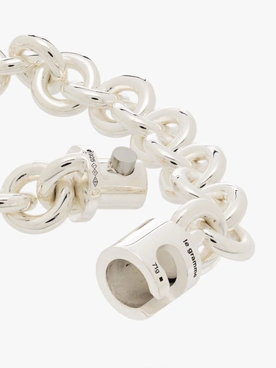 Le Gramme Sterling Silver Le 65g Entrelacs Polished Bracelet In Silver