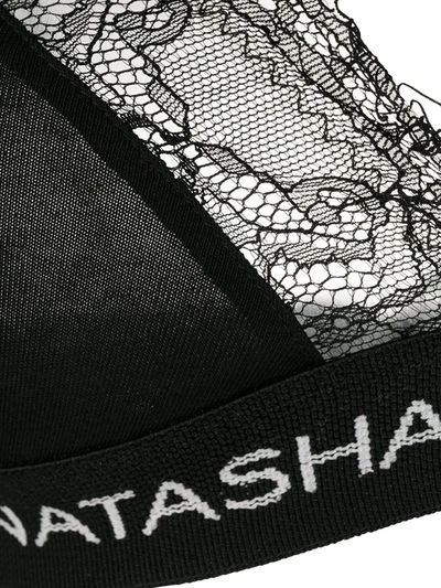 Shop Natasha Zinko Lace Triangle Bra In Black