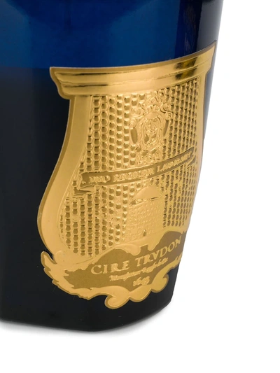 Cire Trudon Branded Glass Candle In Blue