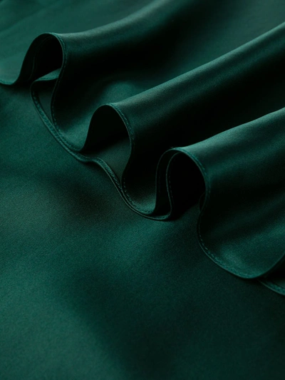 Gilda & Pearl Sophia Midi Silk Slip Dress In Green
