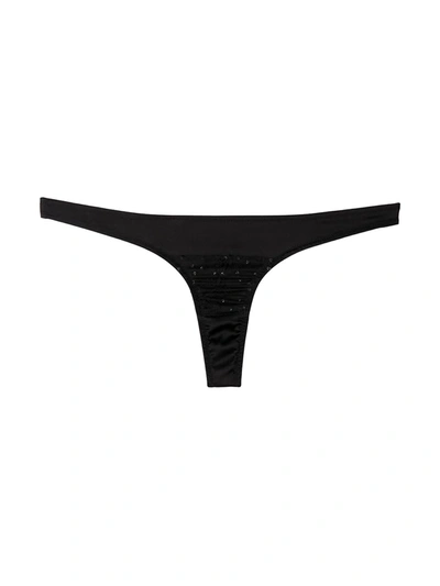 Shop Gilda & Pearl Hello Glamour Thong In Black