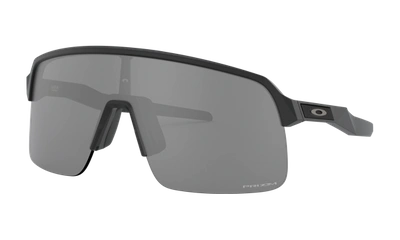 Oakley Sutro Lite 139mm Prizm™ Polarized Semi Rimless Wrap Shield Sunglasses In Black