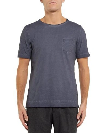 Shop Massimo Alba T-shirt In Dark Blue