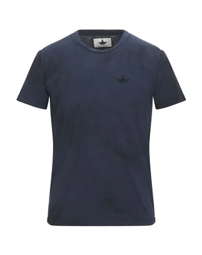 Shop Macchia J T-shirts In Dark Blue