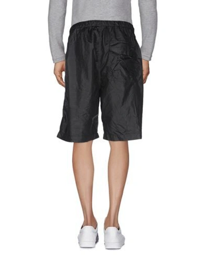Marcelo Burlon County Of Milan Logo Shorts In Black Cotton In Black
