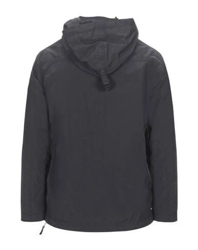 Shop Napapijri Man Jacket Black Size Xs Polyamide