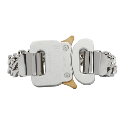 Shop Alyx Silver & Gold Cubix Chain Bracelet In Gry0005 Sil
