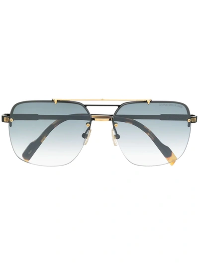 CUTLER AND GROSS GRADIENT AVIATOR SUNGLASSES 