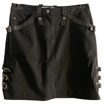 Pre-owned Dior Black Cotton Skirt