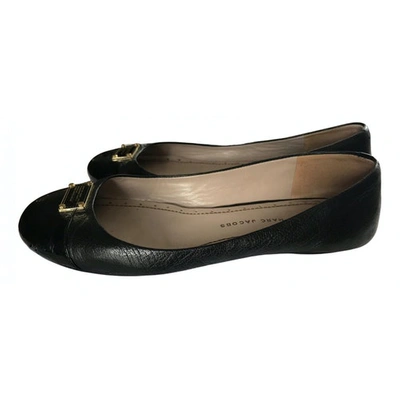 Pre-owned Marc By Marc Jacobs Black Leather Ballet Flats