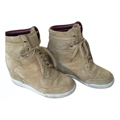Pre-owned Marc By Marc Jacobs Beige Suede Ankle Boots