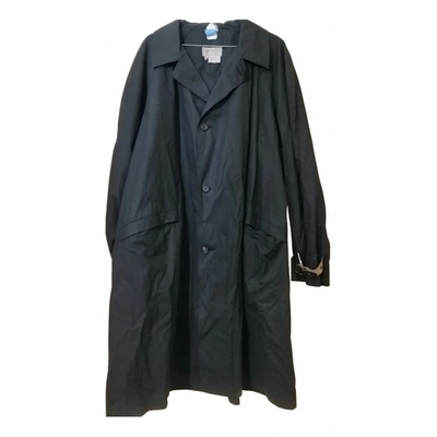 Pre-owned Gucci Navy Cotton Coat