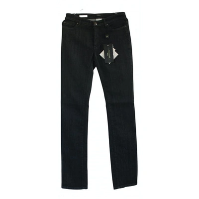 Pre-owned Max Mara Black Cotton - Elasthane Jeans