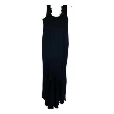 Pre-owned Cinq À Sept Maxi Dress In Black