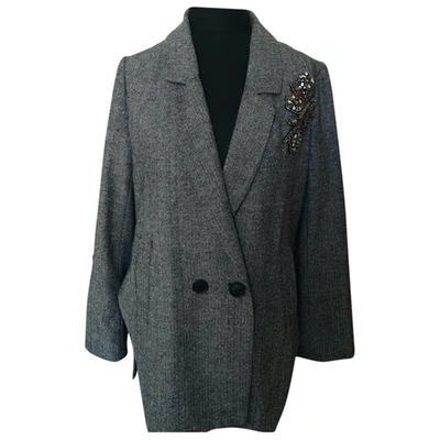 Pre-owned Luxury Fashion Suit Jacket In Grey