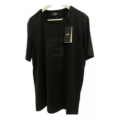 Pre-owned Fendi Black Cotton T-shirts