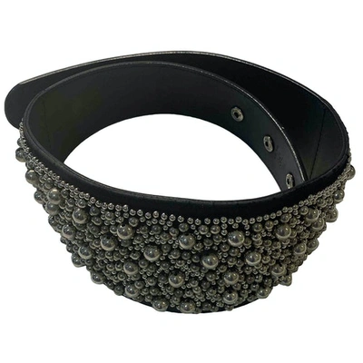 Pre-owned Diane Von Furstenberg Belt In Black