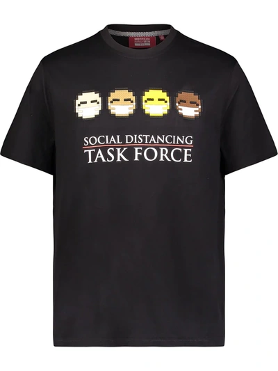 Shop Mostly Heard Rarely Seen 8-bit Task Force Cotton T-shirt In Black
