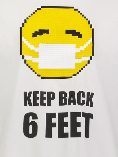 Shop Mostly Heard Rarely Seen 8-bit Keep Back Cotton T-shirt In White