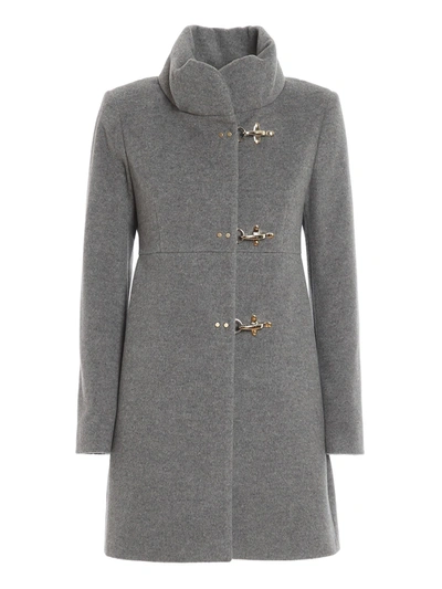 Shop Fay Romantic Coat In Grey