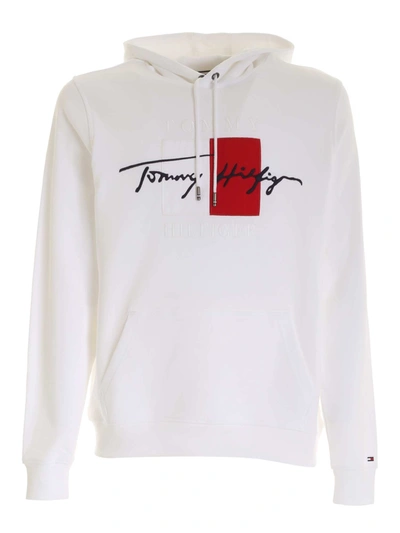 Shop Tommy Hilfiger White Hoodie