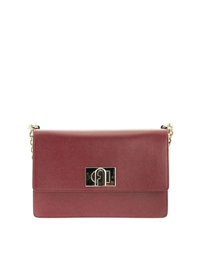 Shop Furla 1927 Small Leather Satchel Bag In Red